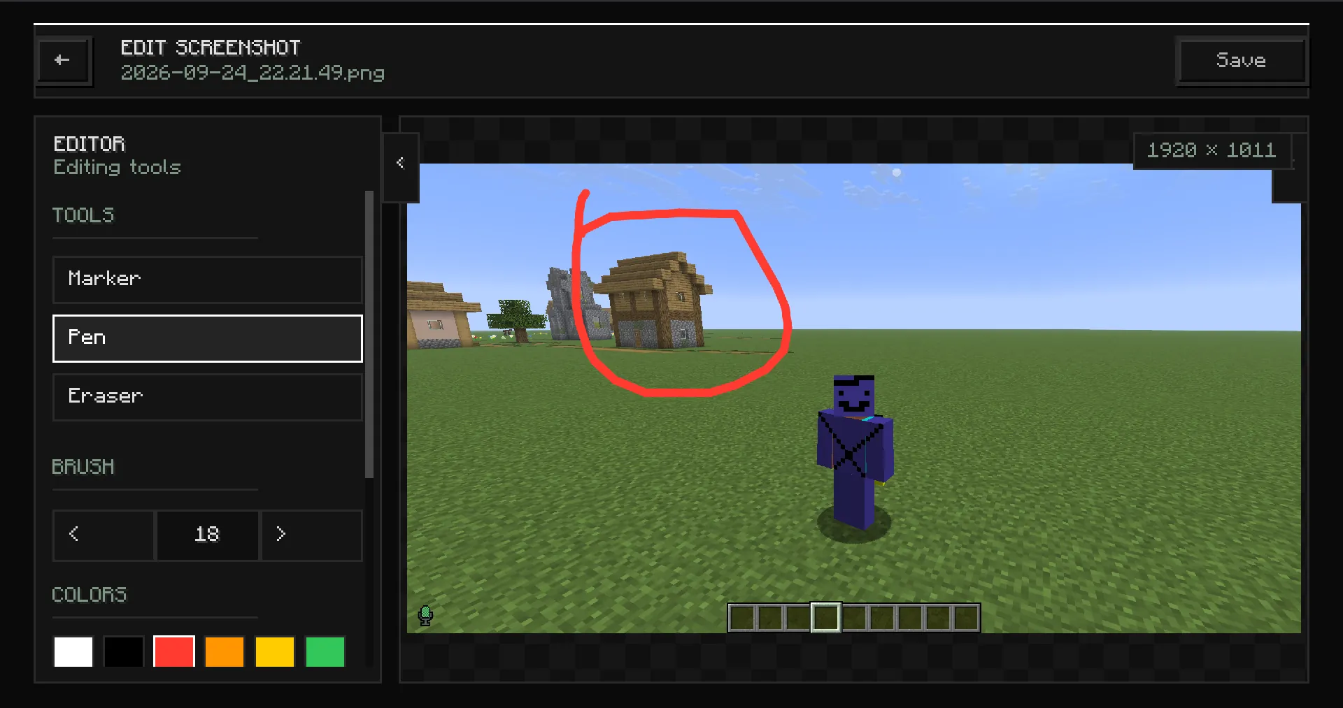 Pawn screenshot editor