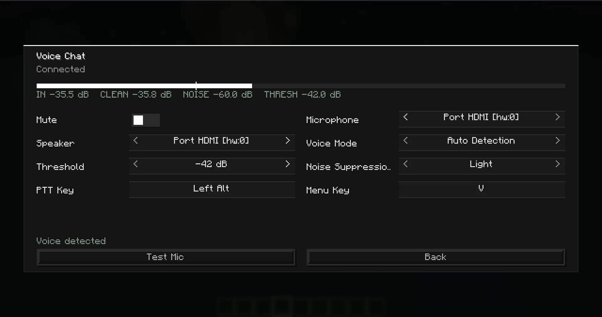 Pawn voice chat menu