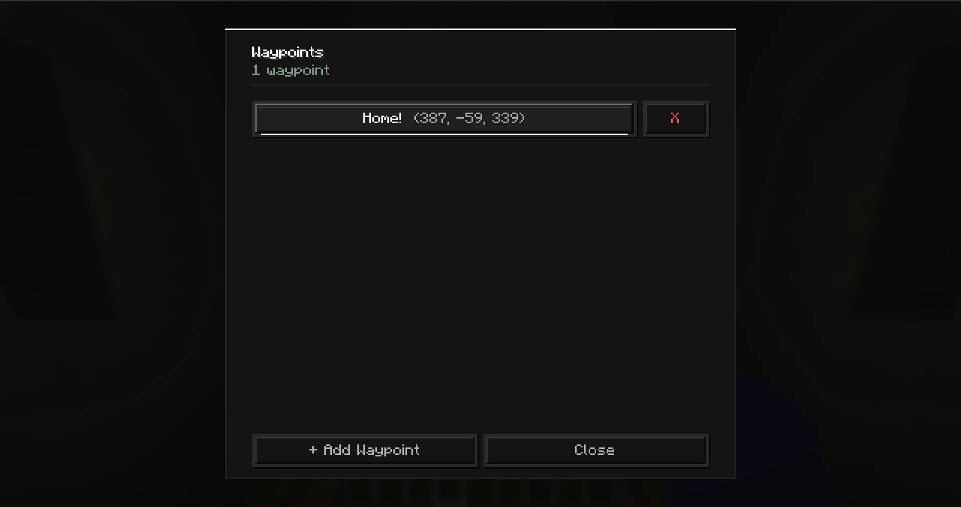 Pawn waypoints tab